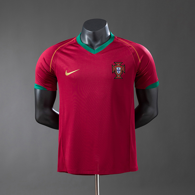 Portugal 2006 Home Retro Player version Jersey S-3XL